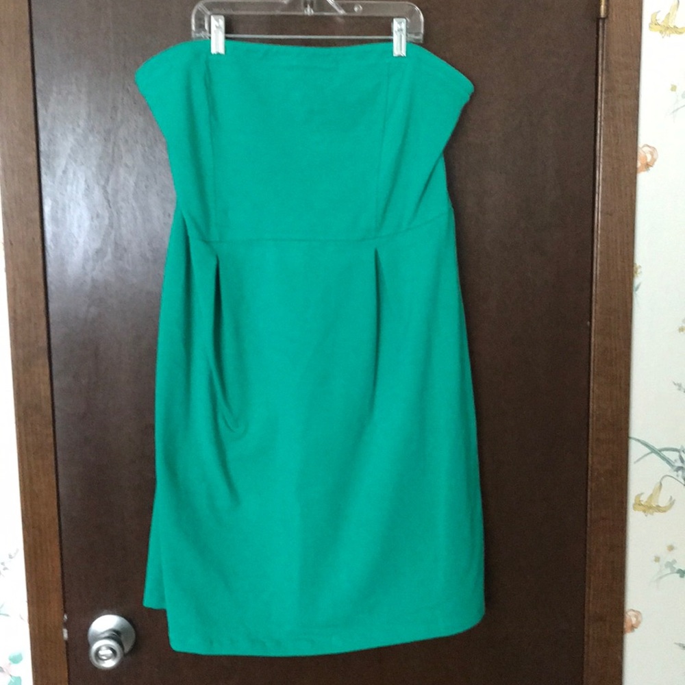 Old Navy Green Strapless Dress